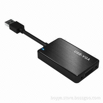 Transfer from USB to VGA, No Extra Power Needed, Small, Compatible with All CRT and FPD